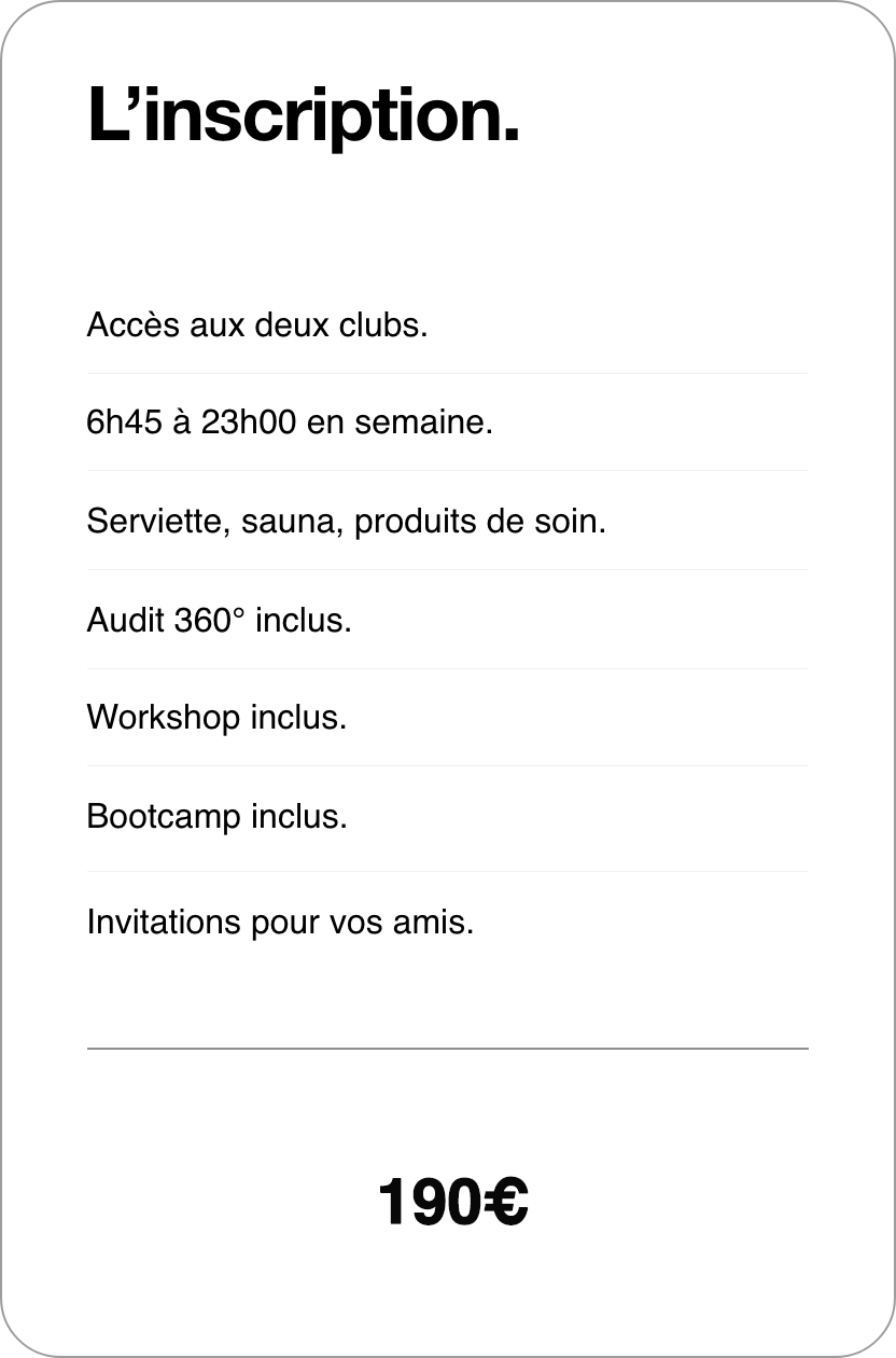 L'inscription