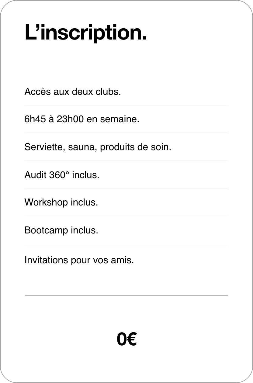 L'inscription
